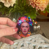 "Frida" - Magnetic Embroidered Pin