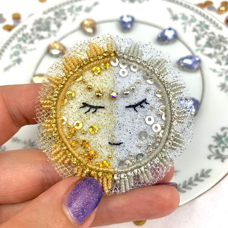 Sun & Moon - Magnetic Pin