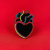Black Neon Heart - Magnetic Pin